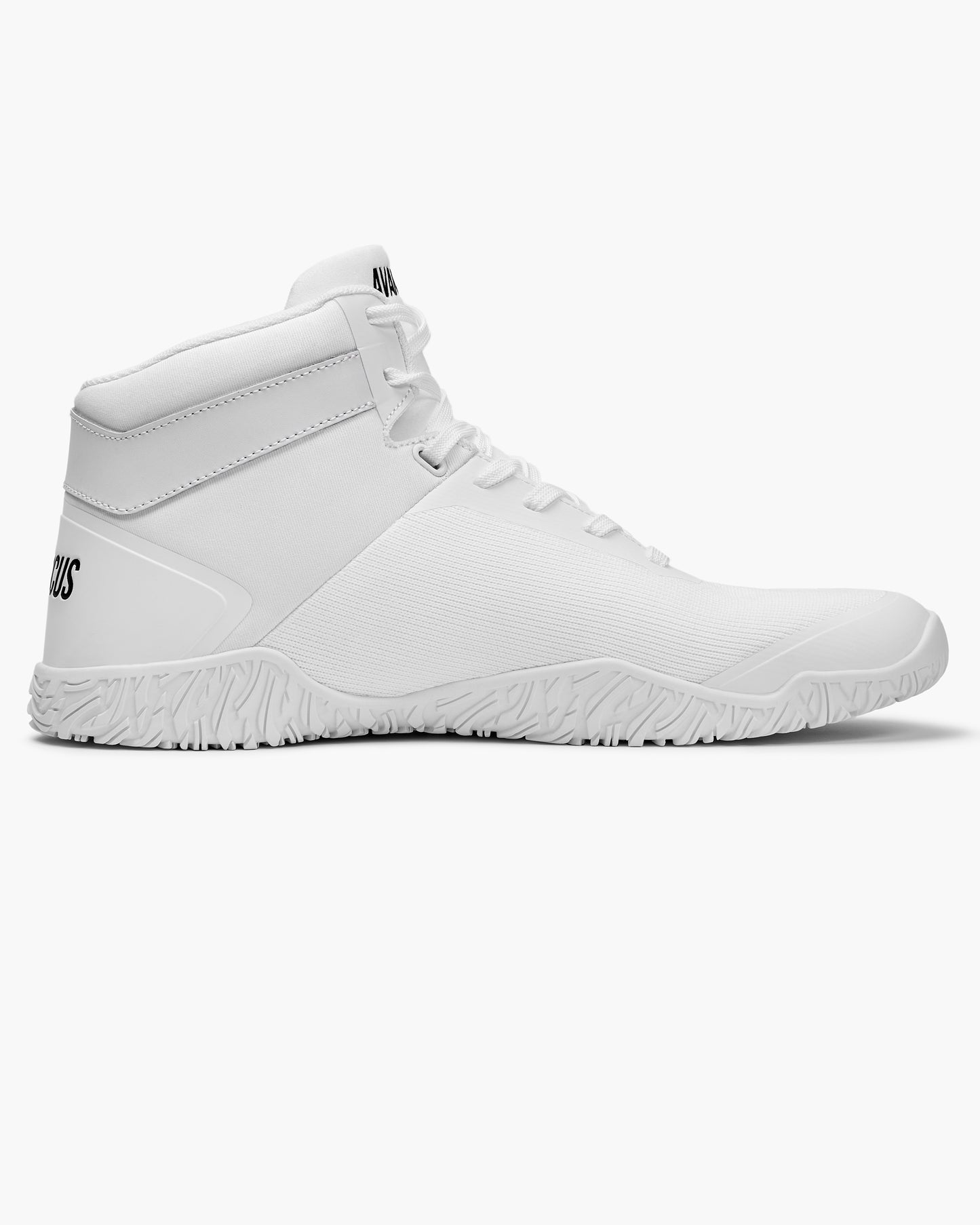 Avancus Malaysia Powerlifting Barefoot Wide Toe Box High Top Shoes V2.5 White