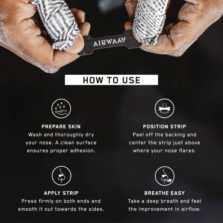 AIRWAAV Malaysia NASAL STRIPS HOW TO USE