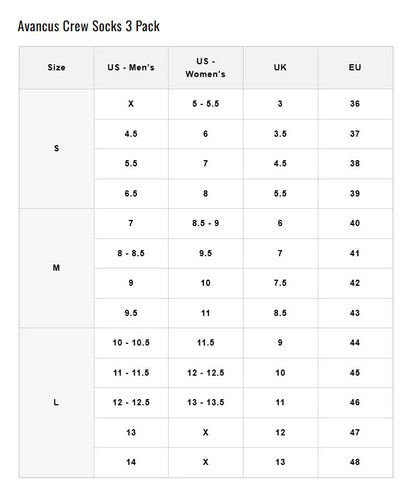 Avancus_Malaysia_Crew_Socks_3_Pack_Size_Guide_Product